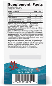 Supplement facts label & barcode for Nordic Naturals Children's DHA Xtra.