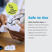 ZEISS AntiFOG Cleaning Wipes for Glasses & Lenses - 30 Count