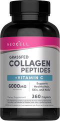 NeoCell Grassfed Collagen Peptides Plus Vitamin C Caplets - 360 Count