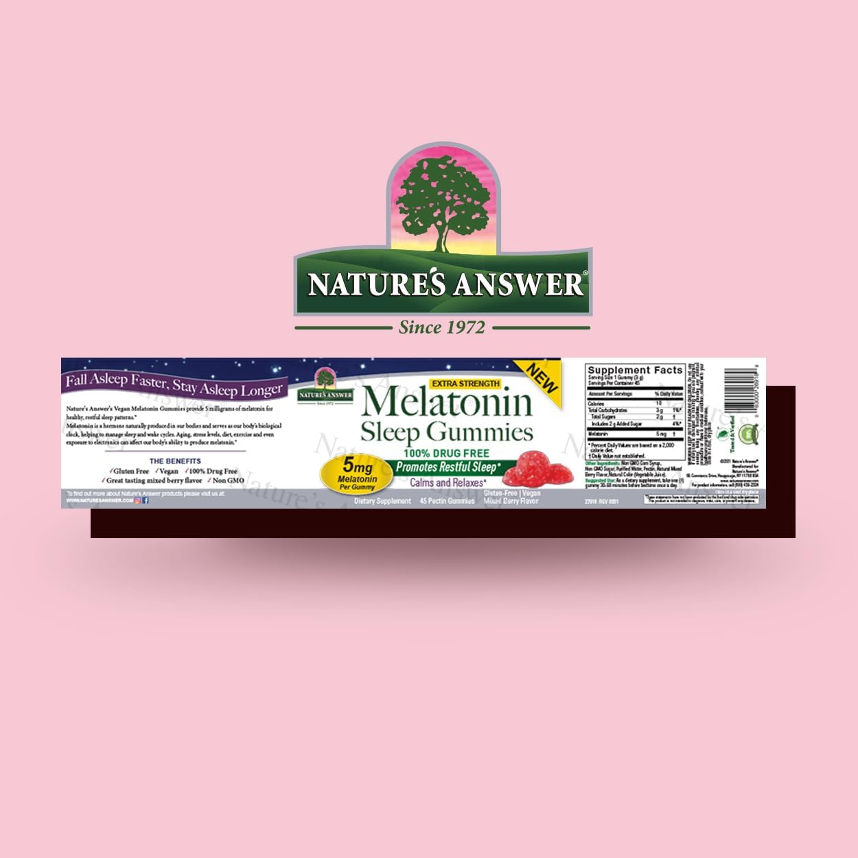 Nature's Answer Melatonin Sleep Gummies — 5 mg — 45 Gummies