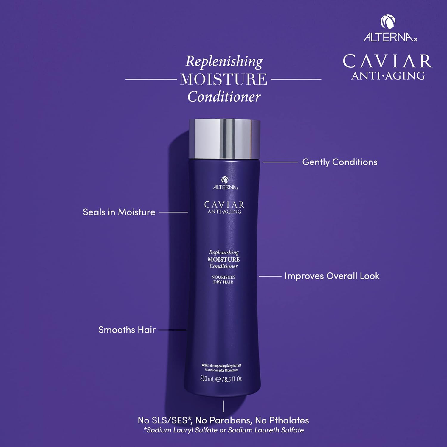 Alterna CAVIAR Replenishing Moisture Conditioner for Dry Hair - Sulfate Free 250mL