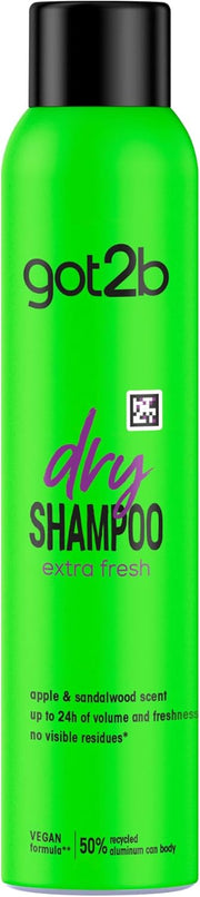 got2b Dry Shampoo Extra Fresh aerosol spray can 200ml front product packaging