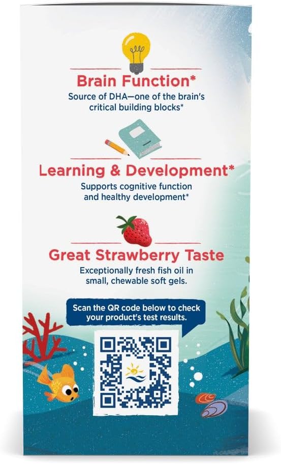 Supplement facts and details for Nordic Naturals Children's DHA Strawberry Omega-3.