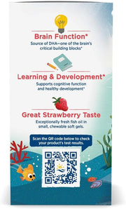 Supplement facts and details for Nordic Naturals Children's DHA Strawberry Omega-3.