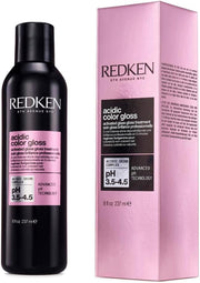 Redken Acidic Color Gloss Activated Treatment bottle & box, 237ml, on white background.