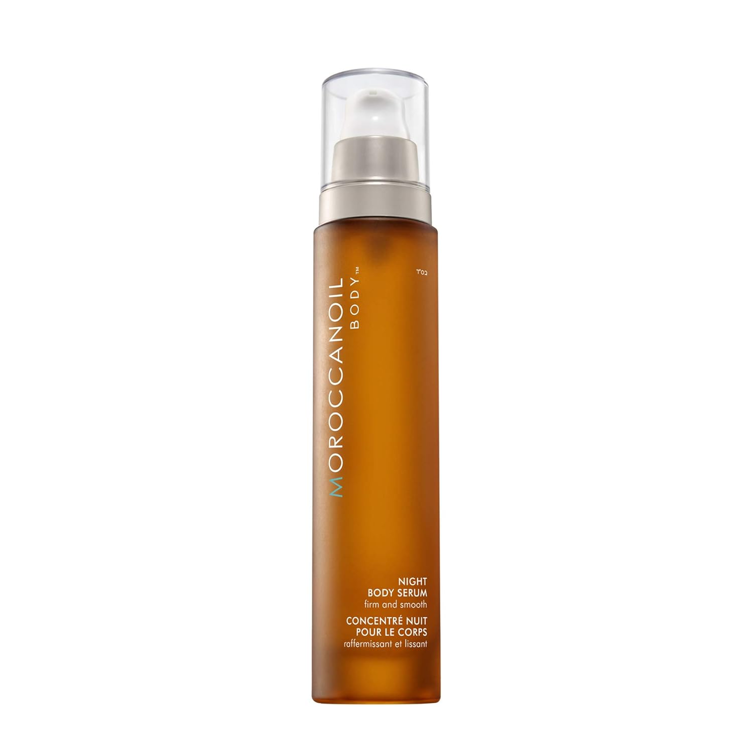 Moroccanoil Night Body Serum, pump bottle packaging, fragranced formula, 100ml