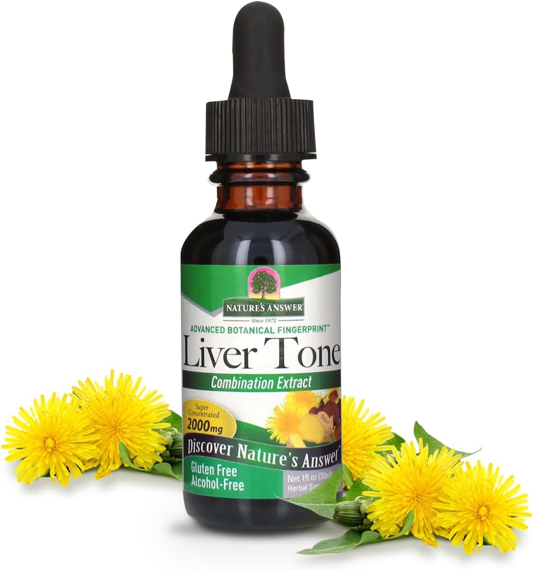 Nature’s Answer Liver Tone herbal liquid extract alcohol-free 30ml bottle front label