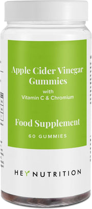 Hey Nutrition Apple Cider Vinegar Gummies bottle, 60 vegan gummies.