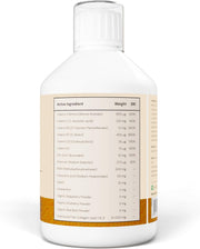 Nordic Omega Marine Collagen 15 liquid supplement facts ingredients apple 500ml