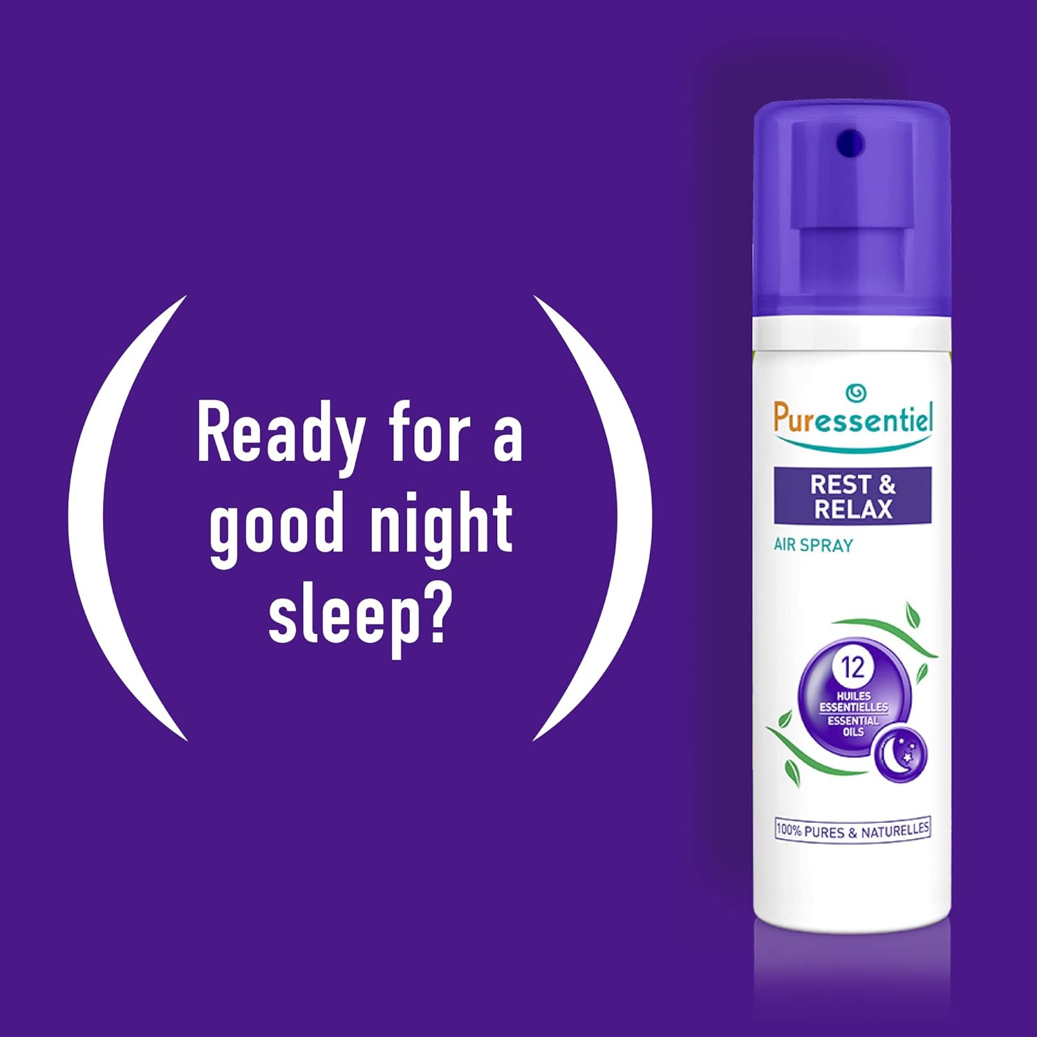 Puressentiel Rest & Relax Air Spray with 12 Essential Oils - 75ml