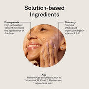 Acure Brightening Cleansing Gel ingredient label pomegranate acai blackberry 118ml