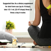 How to use image: Nature's Answer Alcohol-Free Goldenseal Root Extract 30ml usage instructions dropper bottle