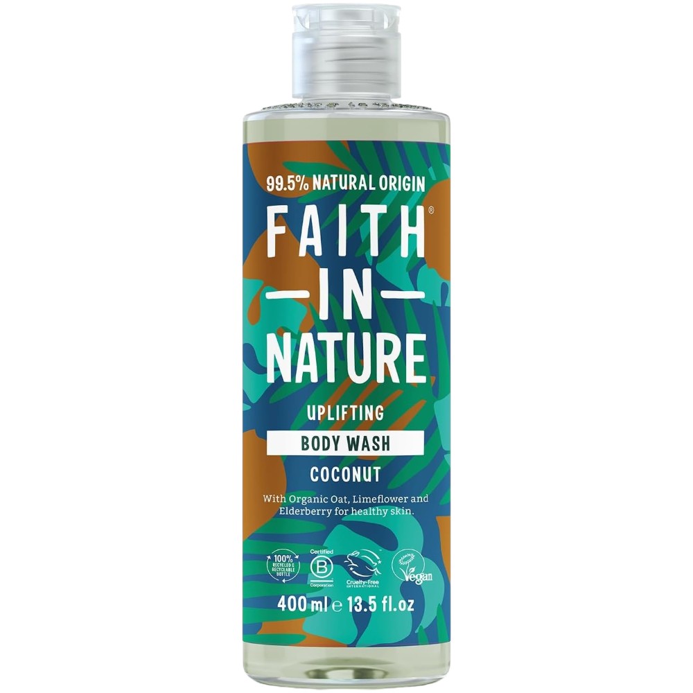 Faith In Nature Uplifting Body Wash Coconut 400ml bottle