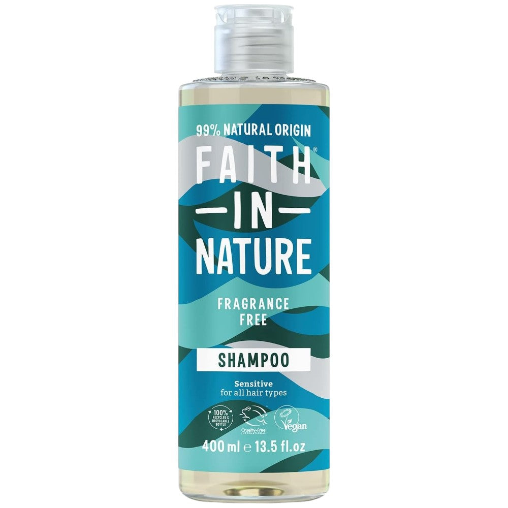 Faith In Nature Fragrance Free Sensitive Shampoo 400ml bottle