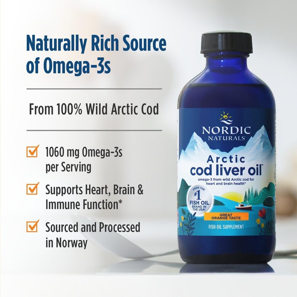 Nordic Naturals Arctic Cod Liver Oil Orange 473ml Pack of 2