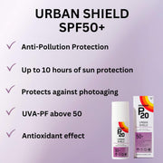 Riemann P20 Urban Shield SPF50+ Face Cream - 50g