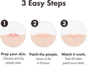 Box of Hero Mighty Patch Surface XL extra-large hydrocolloid acne patches, how to use.