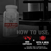 Supplement how to use panel for 5% Nutrition support complex showing ingredient list.