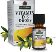 Nature’s Answer Vitamin D3 liquid drops 4000 IU 15ml box & bottle front label