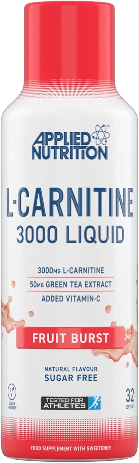 Applied Nutrition L-Carnitine 3000 Liquid Fruit Burst 480ml bottle 32 servings