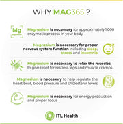 MAG365 Magnesium Citrate Powder, Unflavored - 150g