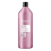 Redken Volume Injection Conditioner for fine hair, 1000ml bottle, on white background.