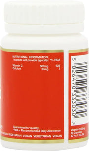 Bio-Health Buffered Vitamin C supplement facts capsules 500mg 60 capsules