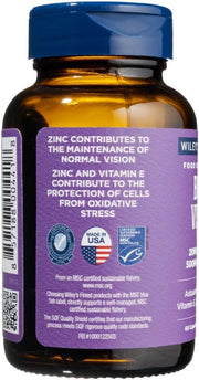 Back image: Wiley’s Finest Bold Vision supplement facts bottle 60 count