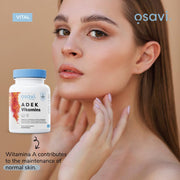 Osavi Vitamin A D E K Complex with Natural Beta-Carotene & D3 - 120 Softgels