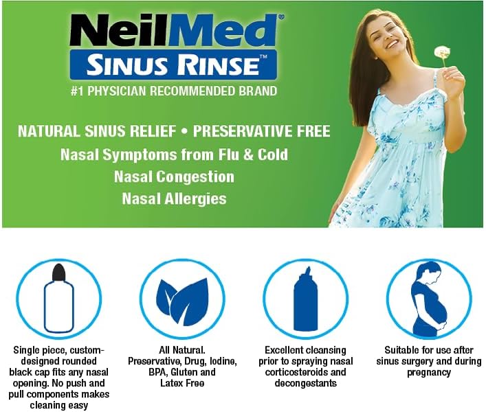 Neilmed Complete Nasal Irrigation Kit with Bottle & 60 Saline Packets