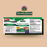 Nature’s Answer Female Complex vegetarian capsules 90 count barcode
