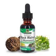 Nature’s Answer Black Walnut and Wormwood complex alcohol-free liquid extract 30ml bottle front label