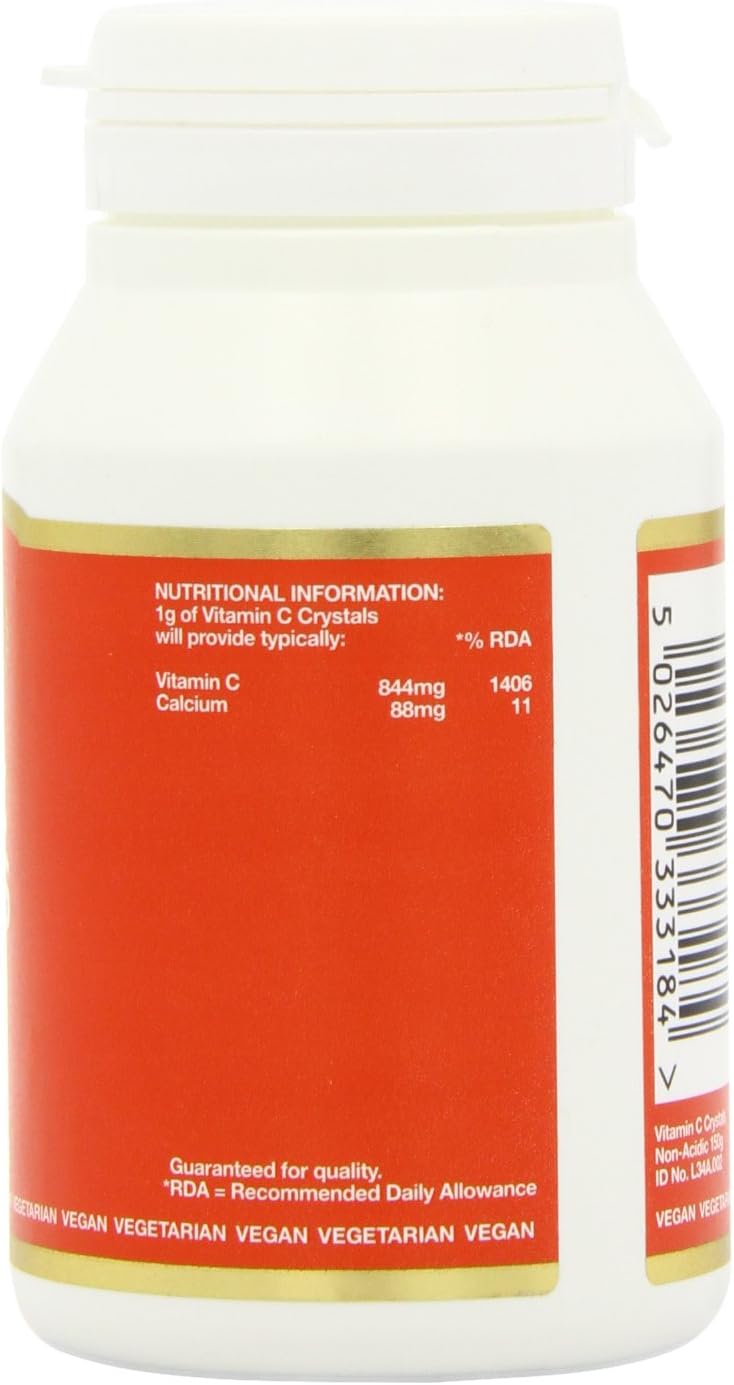 Bio-Health Vitamin C crystals supplement facts calcium ascorbate 150g
