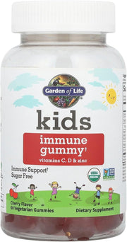 Garden of Life Kids Gummies bottle, Cherry flavor, 60 count.