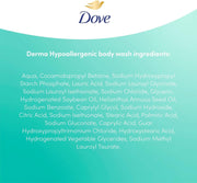 Dove Derma Hypoallergenic Body Wash, Fragrance Free - 450ml