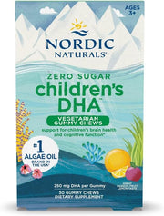 Nordic Naturals Zero Sugar Children's DHA Vegan Gummies box - 30 gummies