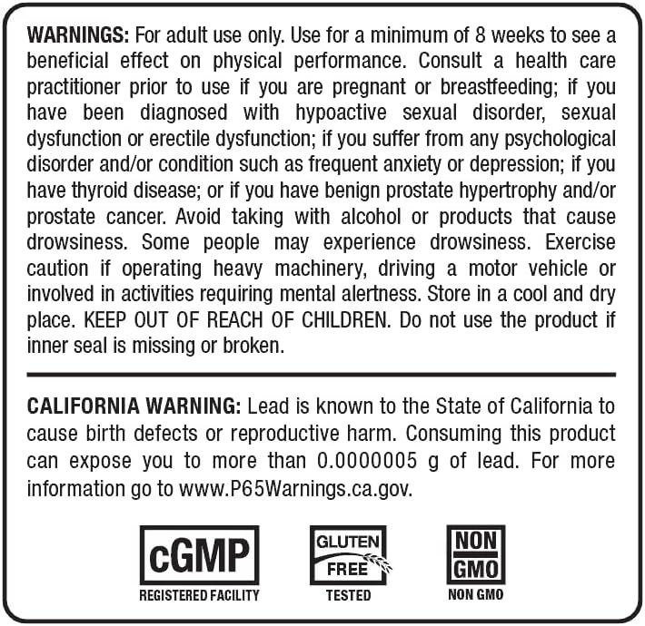 Supplement facts, ingredients, and directions for ALLMAX Ashwagandha KSM-66.