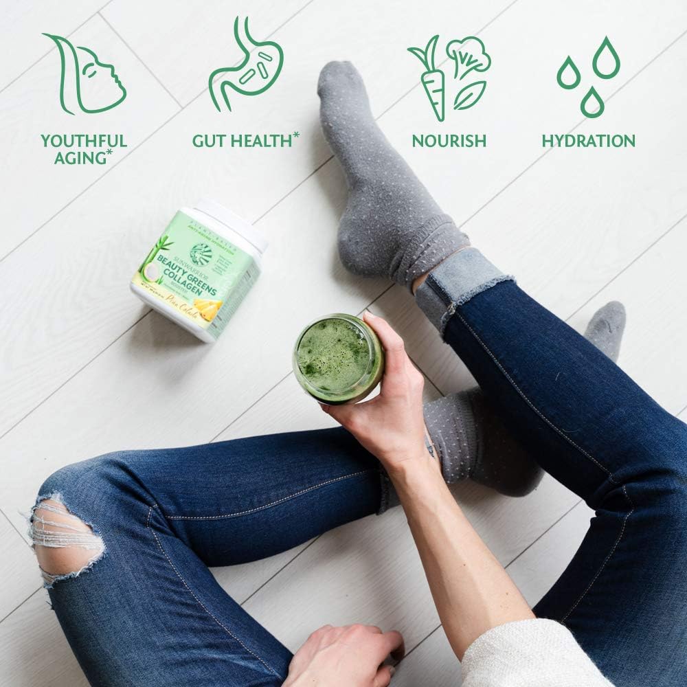Sunwarrior Beauty Greens Collagen Superfood Drink - 300g