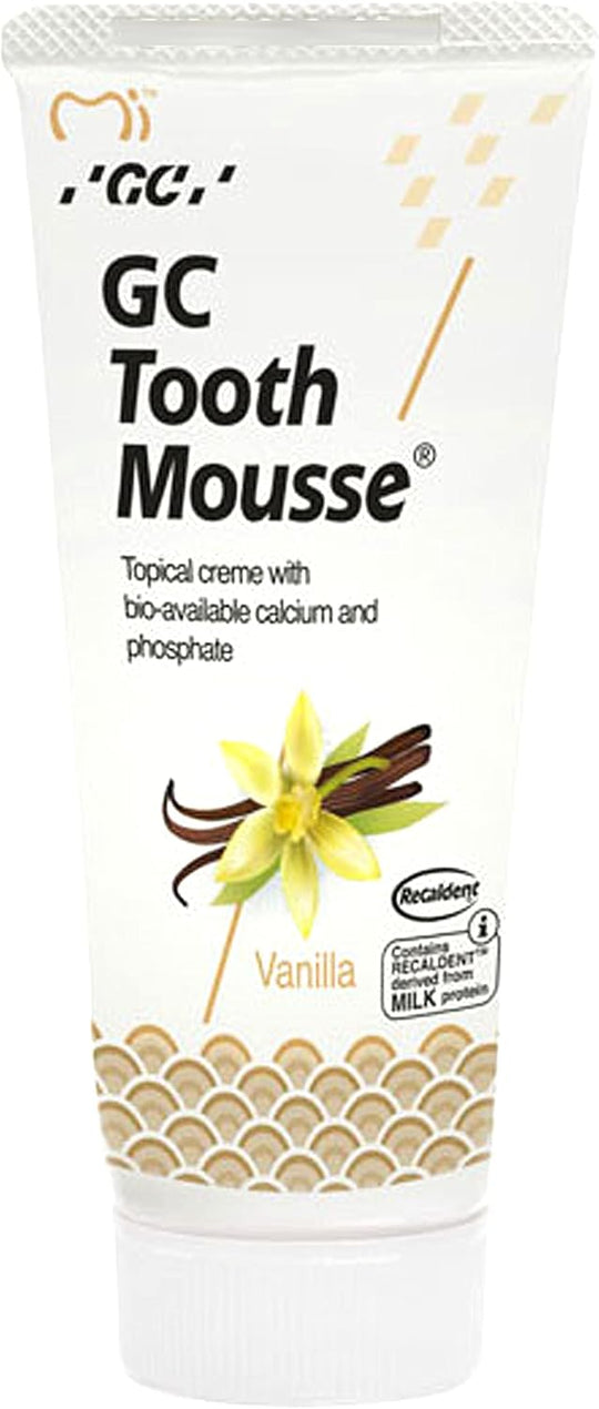GC Tooth Mousse Vanilla - 40g | Remineralising Dental Crème for ...