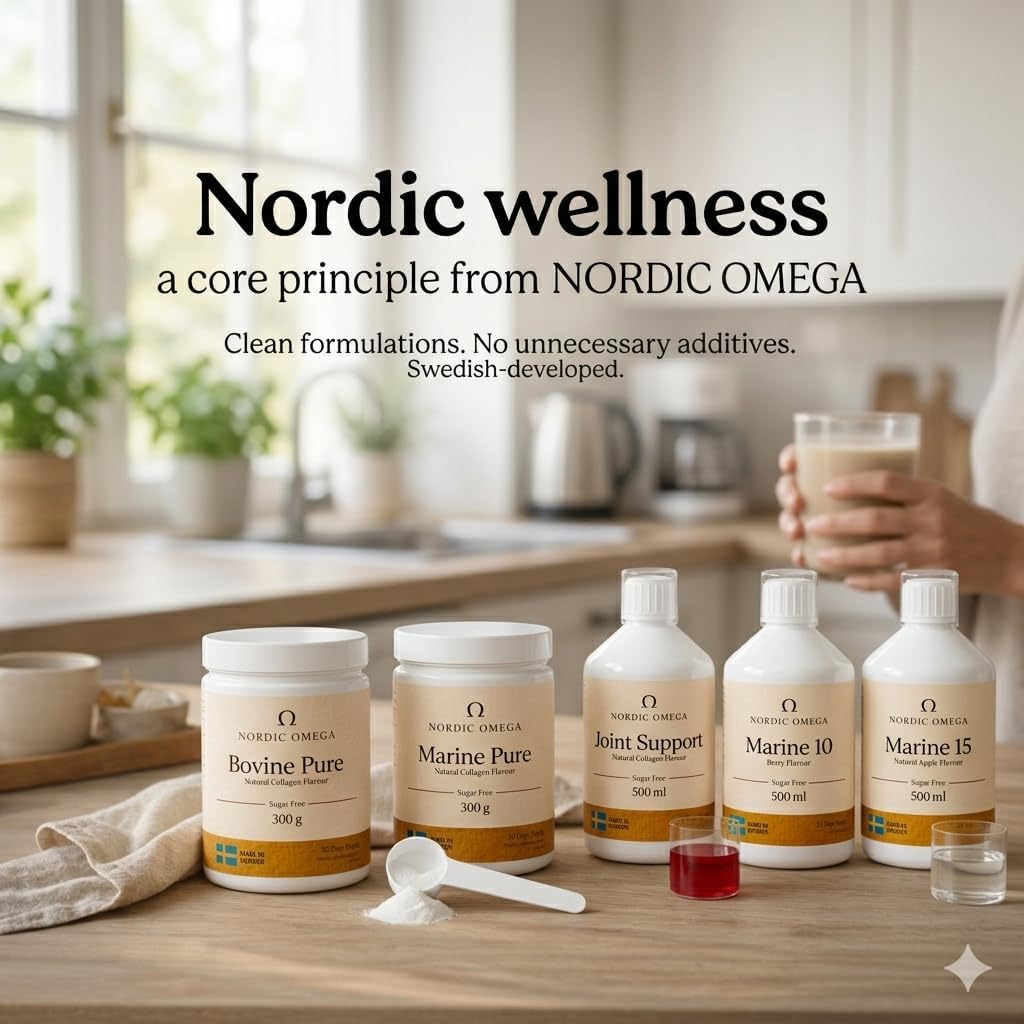 Nordic Omega Marine Collagen 10 Liquid Berry 500ml nordic wellness