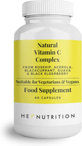 Hey Nutrition Natural Vitamin C 250mg Complex - 60 Capsules