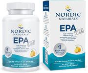 Nordic Naturals EPA Xtra lemon soft gels bottle & box, high EPA omega-3, 60 count