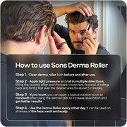How to Use: The Minoxidil spray bottle and dermaroller.