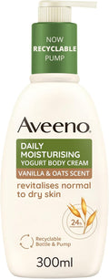 Aveeno Daily Moisturising Yogurt Body Cream, Vanilla & Oat Scent - 300ml Pump