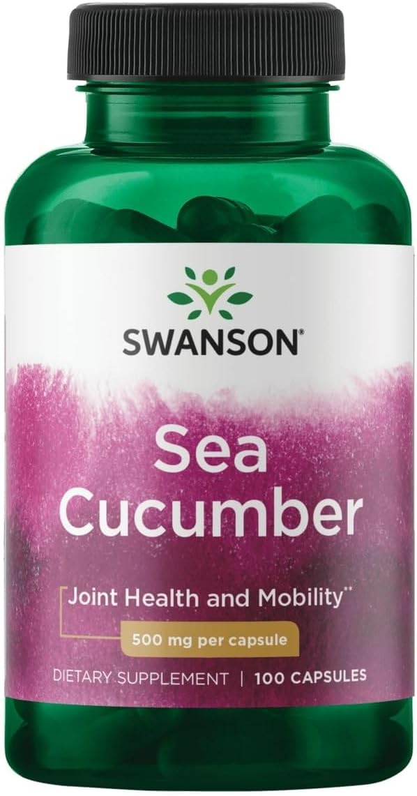 Swanson Sea Cucumber supplement bottle on a white background