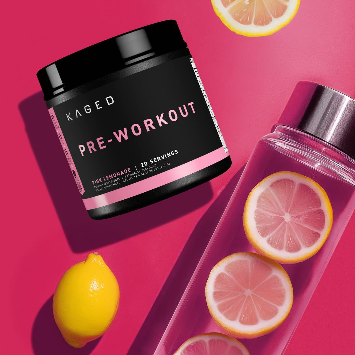 Kaged Original Supplement Powder Pink Lemonade – 564g