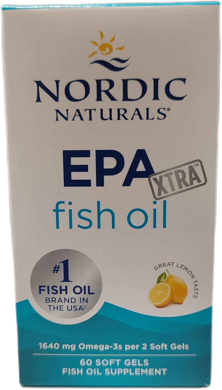 Nordic Naturals EPA Xtra - 1640mg Omega-3 Lemon Softgels - 60 Count