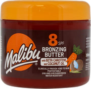 Malibu SPF8 Bronzing Butter with Carotene & Coconut Oil – 300ml | Nourishing, Fast-Acting Formula for a Radiant, Sun-Kissed Glow