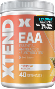 Front image: XTEND EAA Amino Acids Powder Tropical tub powder 316g 40 servings