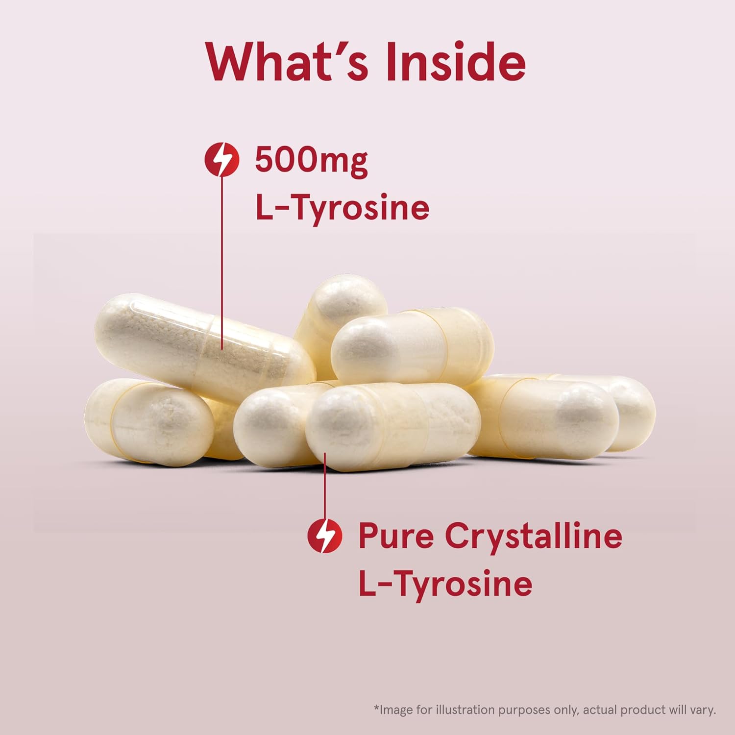 Jarrow Formulas L-Tyrosine 500mg capsules daily supplement use 100 count